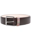 Paul Smith Contrast Stripe Belt In 褐色