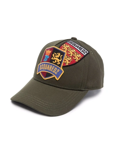 Dsquared2 Patch-embellished Baseball Cap In 绿色