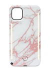 Case-mate Lumee Pink Marble Iphone 11 & Xr Duo Case In White Rose Gold