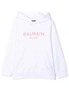 BALMAIN SWEATSHIRT WITH PRINT,6P4540 Z0002 100RS