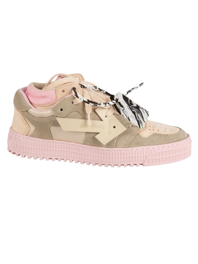 Off-white Pink & Grey Floating Arrow Sneakers