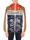 Dsquared2 Technical Fabric Bomber Jacket For Men In Multicolor