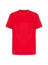 Givenchy Womens Red Chain-embossed Oversized Cotton-jersey T-shirt M In Red