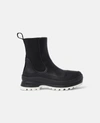Stella Mccartney 30mm Trace Faux Leather Combat Boots In Black