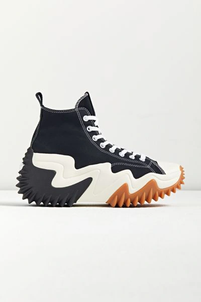 Converse Run Star Motion High Top Sneaker In Black/white/gum Hone