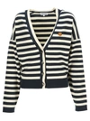 KENZO KENZO TIGER CREST STRIPED CARDIGAN