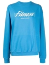 SPORTY AND RICH 80'S FITNESS SWEATSHIRT SAPPHIRE