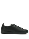ARMANI EXCHANGE LOW-TOP LEATHER SNEAKERS