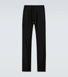 Derek Rose Drawstring-waist Three-pocket Trousers In Black