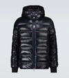 Moncler Cuvellier Water Resistant Down Puffer Jacket In Blue