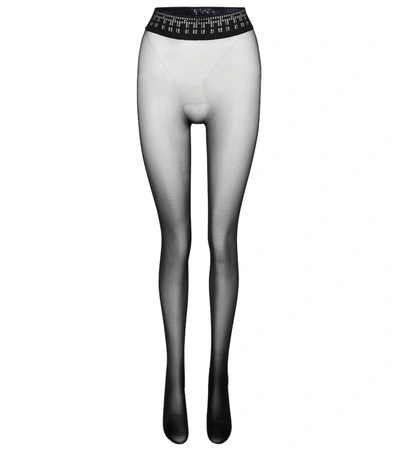 Wolford Fatal 15 High-rise Tights Set In Black