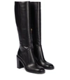 GIANVITO ROSSI CONNER 85 LEATHER KNEE-HIGH BOOTS,P00584577