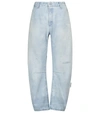 OFF-WHITE HIGH-RISE WIDE-LEG JEANS,P00601434