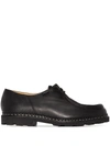 Paraboot Michael Smooth Leather Derbies Shoes In Black