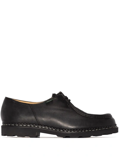 Paraboot Chambord Leather Derby Shoes In Blue