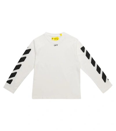 Off-white Boys White Kids Marker Graphic-print Cotton-jersey T-shirt 4-10 Years 8 Years