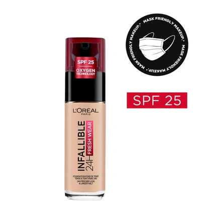 L'oréal Paris Infallible 24hr Freshwear Liquid Foundation (various Shades) In 30 25 Ivory Rose