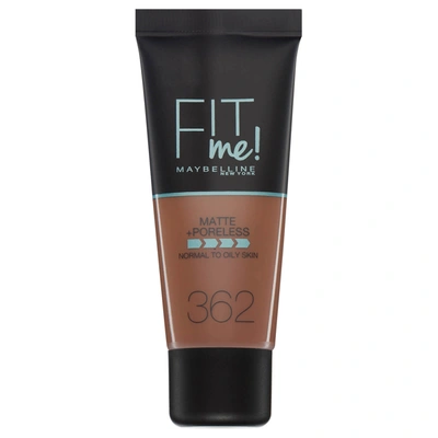 Maybelline Fit Me! Matte And Poreless Foundation 30ml (various Shades) In 2 362 Deep Golden