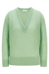 HUGO BOSS RELAXED FIT SWEATER WITH DEEP V NECKLINE