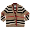 BURBERRY BURBERRY KIDS ICON STRIPE CARDIGAN