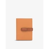 Loewe Logo-debossed Medium Leather Wallet In Light Caramel/pecan