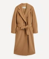 Max Mara Brown Double-breasted Coat In Camel