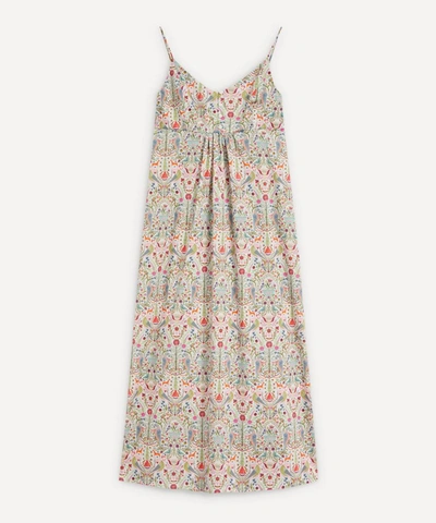 Liberty Lost Hearts Tana Lawn' Cotton Chemise - Size 8 In Turquoise