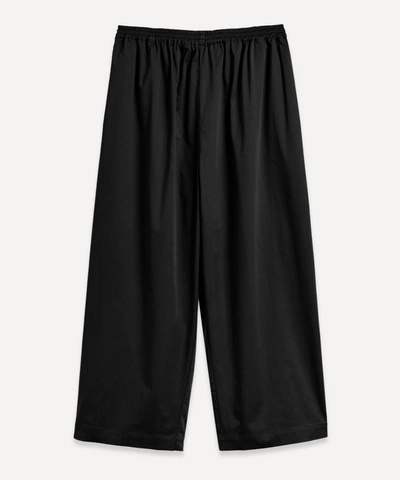 Eskandar Pima Cotton Japanese Trousers In Black