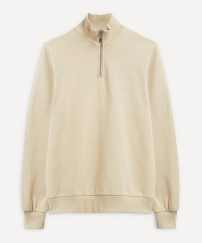 Han Kjobenhavn Half-zip Sweatshirt In Sand