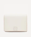 Loewe Anagram Leather Six Card Trifold Wallet In Light Ghost