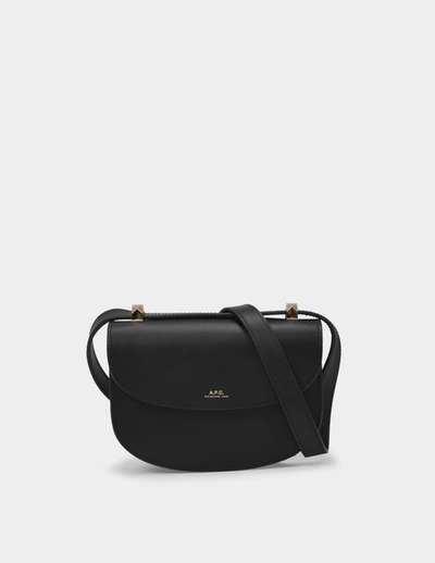 Apc Geneve Mini Hobo Bag - A.p.c. - Black - Leather