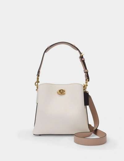 Coach Willow Bucket Bag -  - Cream - Leather In Brown