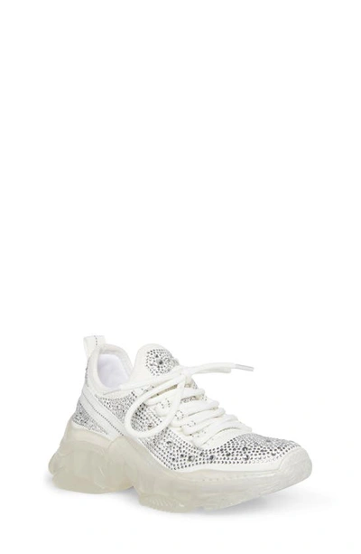 Steve Madden Kids' Maximar Sneaker In Rhinestone