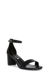 Steve Madden Girls' Jcarrson Block-heel Sandals - Little Kid, Big Kid In Black Smooth