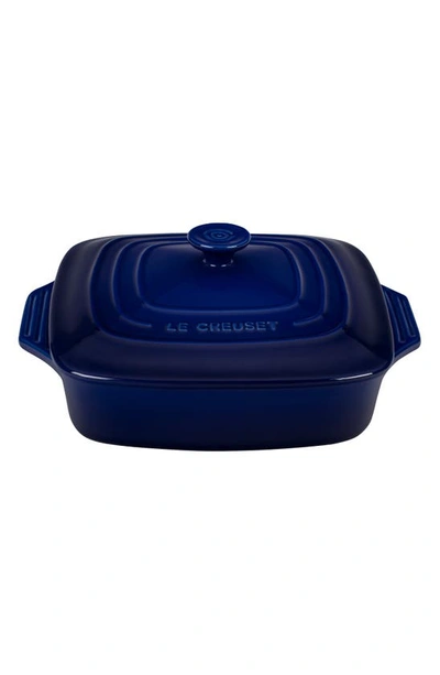 Le Creuset 2 3/4 Quart Covered Square Stoneware Casserole