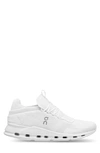 On Cloudnova Rubber-trimmed Mesh Running Sneakers In White/white