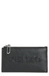 KENZO EMBOSSED LEATHER CARDHOLDER,FA65PM506L45