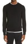 Ermenegildo Zegna Fine-knit Cashmere-silk Blend Jumper In Black