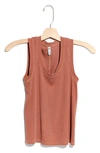 Free People Scoop Neck Tank In Myrrh