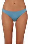 O'neill Rockley Saltwater Solid Bikini Bottoms In Dark Cameo Blue