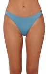 O'neill Flamenco Saltwater Solid Bikini Bottoms In Dark Cameo Blue