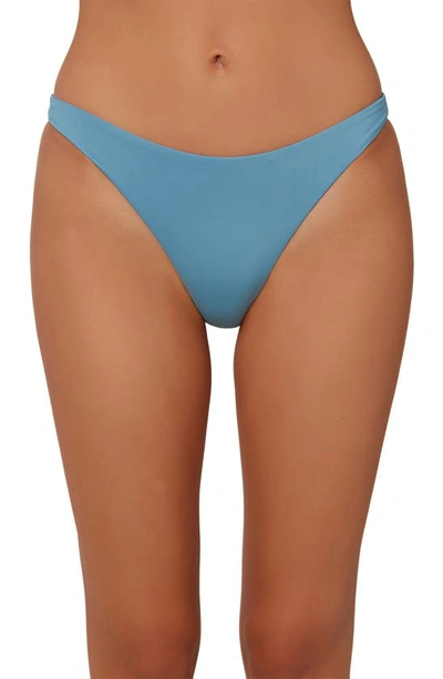 O'neill Flamenco Saltwater Solid Bikini Bottoms In Dark Cameo Blue