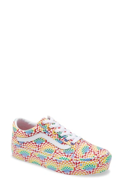Vans Old Skool Sneakers In Daisy Checkerboard-multi In Multicolor