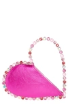 L'alingi Love Crystal Top Handle Bag In Pink