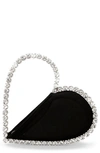 L'alingi Love Crystal Top Handle Bag In Black