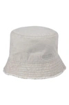 Allsaints Frayed Edge Bucket Hat In Tanned Taupe