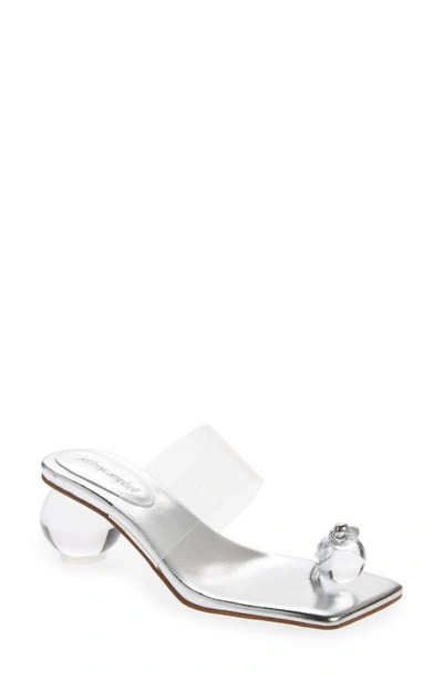 Jeffrey Campbell Latus Sandal In Silver Clear