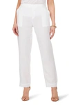 Foxcroft Livingston Linen Pants In White