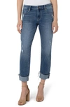 Liverpool Los Angeles Marley Distressed Girlfriend Jeans In Amston