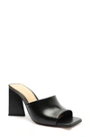 Schutz Lizah Leather Sandal In Black